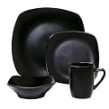 Bistro Square 16-pc. Dinnerware Set - Black