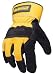 Dewalt DPG41L Premium Cowhide Leather Work Glove with Reinforced Palm And Wing Thumb and 2-1/2-Inch Safety Cuff, Large