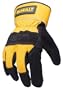 Dewalt DPG41 Large Premium Cowhide Leather Work Glove with Reinforced Palm And Wing Thumb and Safety Cuff