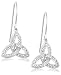 Sterling Silver Cubic Zirconia Dangle Earrings