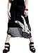 ELLAZHU Women Baggy Patchwork Genie Pants Harem Trouser GY09 Black