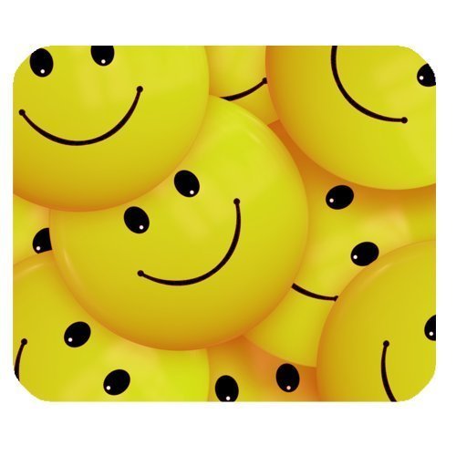 Fashion Design Yellow Smiley Face Pattern Mousepad Mouse Pad Gaming Mousepad Great Gift Idea
