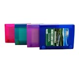 C-Line Biodegradable Index Card Case for 3 x 5 Inch Index Cards, Assorted Colors, 48335