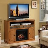 Classic Flame Sedona Entertainment Center with 23in Electric Fireplace Insert (Oak) 23MM0925-O124