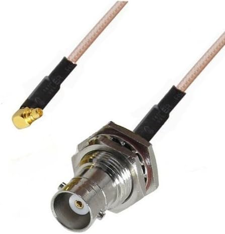 2 x RF pigtail cable BNC female to MMCX male right angle RG316 30CM