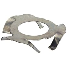 Finger Washer, High Carbon Steel, 6 Fingers, Inch, 0.344" ID, 0.728" OD, 0.748" Bearing OD, 0.006" Thick, 4lbs Load, (Pack of 10)