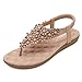Start Women Summer Bohemia Flower Beaded Flip-flop Sandals Shoes B Type