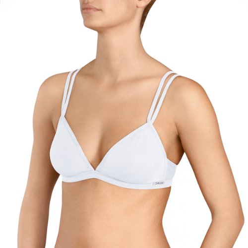 Skiny Damen BH/ Ohne B&uuml;gel SKINY Essentials Women / 3793 Da. Triangel, Gr. 70B (36), Wei&szlig;  Preisvergleich