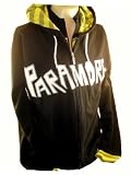 Paramore Mens Hoodie - Name on Black with Yellow Trim