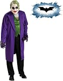 Adult Batman Dark Knight Bat-Man Joker Costume XL 44-46