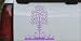 8in X 9.1in Purple -- Flower Stalk Big Blooms Flowers And Vines Car Window Wall Laptop Decal Sticker