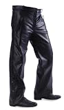 Motorcycle Leather Over Pants w/ Side Zipper & Snaps