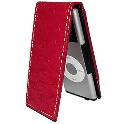 Red Kena Kai Embossed Leather 2G iPod Nano Case - Red