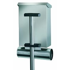 Brabantia 608025 Briefkasten Universalpfahl U 100 Edelstahl geb�rstet
