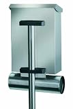 Brabantia 608025 Briefkasten Universalpfahl U 100 Edelstahl geb�rstet