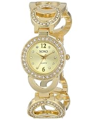 XOXO Womens XO5668 Analog Display Quartz Gold Watch