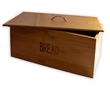Pure Bamboo Over-sized Retro-Style Bread Bin with Removable Top