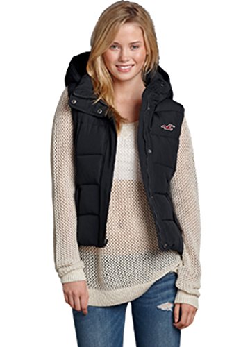 (ホリスター) Hollister Co. レディース ジャケット アウター フード付き ダウンベスト(down vest) 中綿ベスト [並行輸入品]