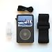 Apple iPod Video (5th Generation) Smoke Gray Skin Case With Belt Clip, Lanyard, and Sports Armband