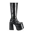 CHOPPER-100, 5 1/2" Heel Blk Pu Knee Boot