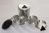 LARGE 5 Piece SMART CRUSHER ALUMINUM 2.5 INCH Tobacco, Spice Herb Grinder + POLLEN SCRAPPER