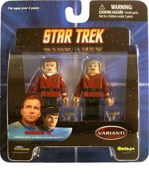  Star Trek Diamond Select Toys Series 4 Minimates Admiral Kirk and Duty Uniform Scotty