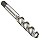 Union Butterfield 1788(M) High-Speed Steel Spiral Flute Tap, High-Helix, Uncoated (Bright) Finish, Round Shank with Square End