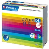 三菱化学メディア DVD-R DL 8.5GB PCデータ用 8倍速対応 10枚スリムケース入り ワイド印刷可能 DHR85HP10V1の画像