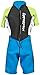 Hyperflex Access Unisex Child's 2mm Back Zip Shorty Wetsuit - Warm, Kid's Springsuit - 4-Way Stretch Neoprene - Adjustable Collar and Flat Lock Construction - 50+ UV Shield. Ages 2 Thru 16
