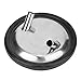 Liineparalle Stainless Steel Milk Bucket Lid with Two Open Entrances and Gasket for Milking Machine Cow Sheep Milking Supplies