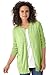 Woman Within Plus Size Perfect Long-Sleeve Cardigan
