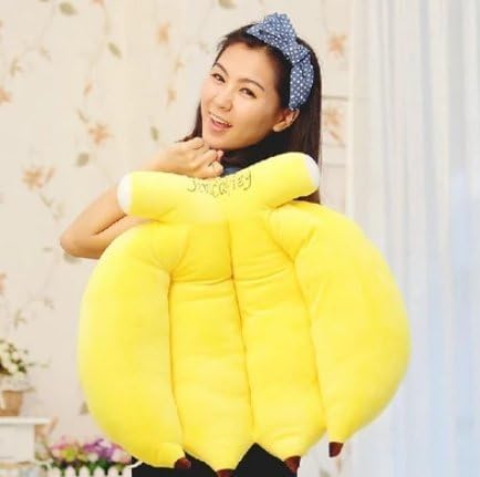 Creative Banana Shape Cushion Plush Toy Car Cushion Throw Pillows Home Decoration (35cm)