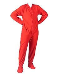 Apparel: All in One Fleece Sleepsuits - Red (Small)