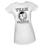 Team Serena -- Gossip Girl Crop Sleeve Fitted Juniors T-Shirt