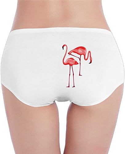 Flamingo Couple Girl's Women Thongs Large Size Hipsters Large