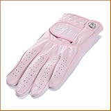 Nicole Miller Pink Quilted Cabretta Leather Golf Glove
