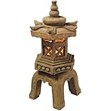 Design Toscano Sacred Pagoda Lantern Illuminated Statue