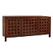 Kitchen & Housewares : Lattice Media Console - Antique Teak Finish