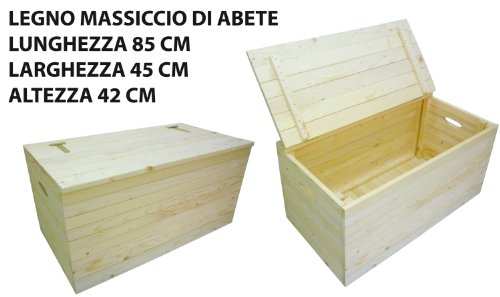 Cassapanca In Legno Con Serratura - Scrigno Portagioie Da Dipingere 15x10x9,5 Cm - Foto 3