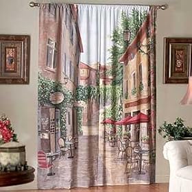 Scenic View Curtain European Cafe