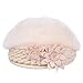 Vbiger Women's Winter Beanie Berets Hat (Beige)