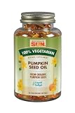 41pGA7b 7oL. SL160  Health From The Sun 100% Vegetarian Pumpkin Seed Oil Softgels, 90 Count