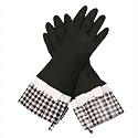 Gloveables Gloves -Black Gingham & Bow