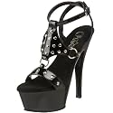 Sexy Fetish Style Pole Dancing Shoes black/black 5