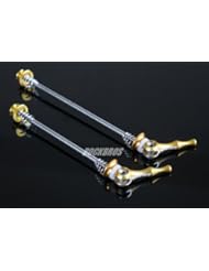 Sports: AEST Road Bike MTB Quick Release QR Skewer CNC Titanium Axle Golden - AEST
