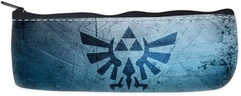 Custom Legend of Zelda Logo Zippered Pen Pencil Case Bag (Two Sides)