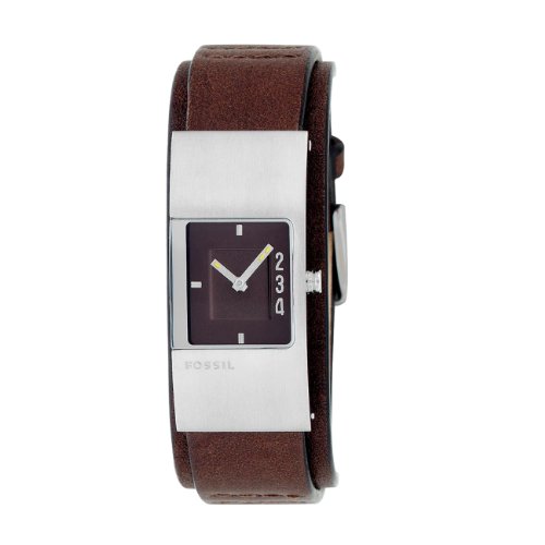Fossil Women's JR9675 Brown Leather Strap Brown Analog Dial Watch