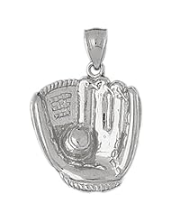 Clevereves 14K White Gold Pendant Baseball Themed 8.9 - Gram(s)