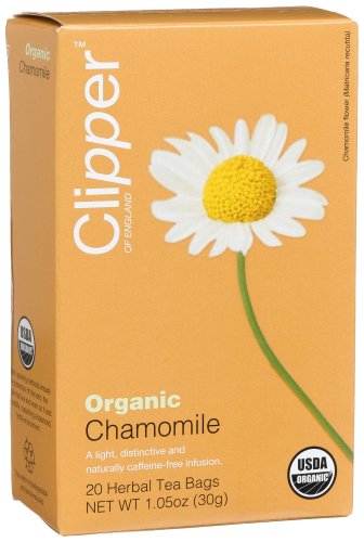 Clipper Organic Chamomile Infusion, 20-Count Herbal Tea Bags (Pack of 6) by Clipper