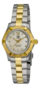 TAG Heuer Women's WAF1425.BB0825 Aquaracer 28mm Two-Tone Diamond Dial Watch from TAG Heuer